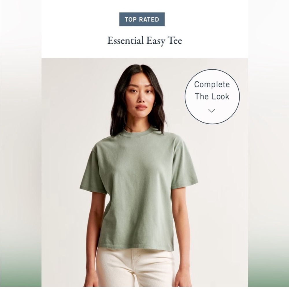 Black Abercrombie & Fitch Essential Tee